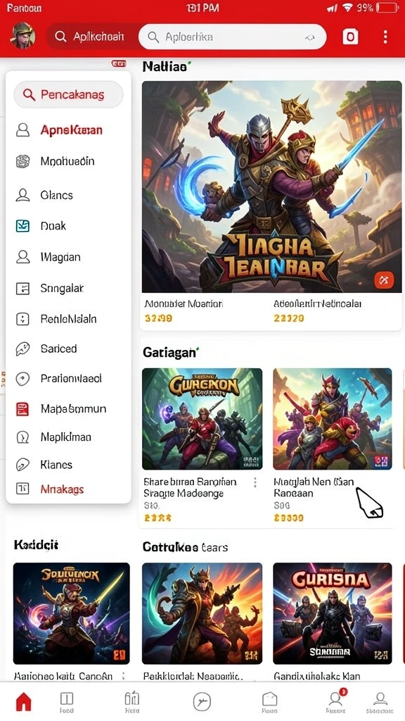 harum4d - Tampilan menarik dari antarmuka utama aplikasi.